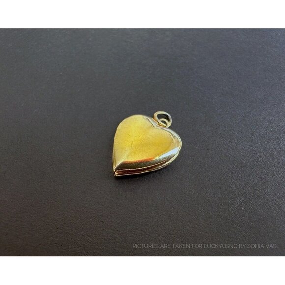 Pendants Goldtone horse, Owl, Easter charm, Glass Crystal, Locket Heart - 5 pcs - Picture 4 of 6